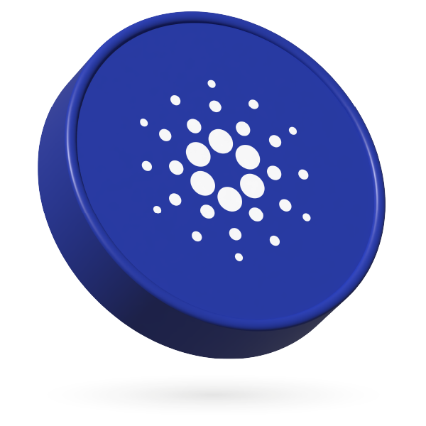 Logotipo do Cardano (ADA) com preço atual.