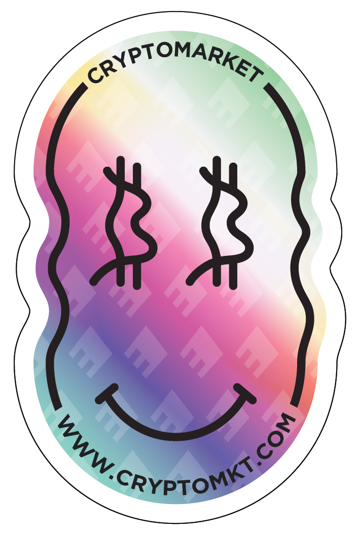 Sticker Bitcoin face